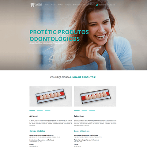 Criação de sites Protetic